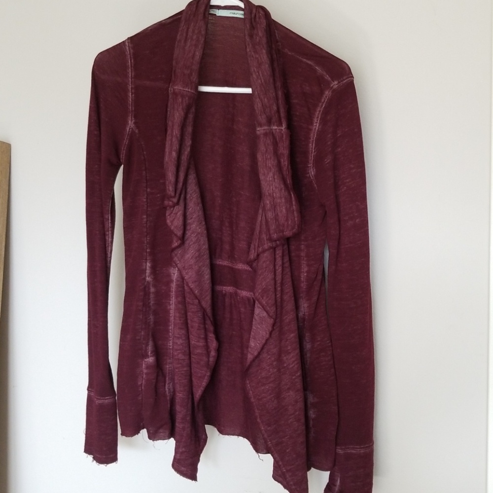 Maroon soft cardigan